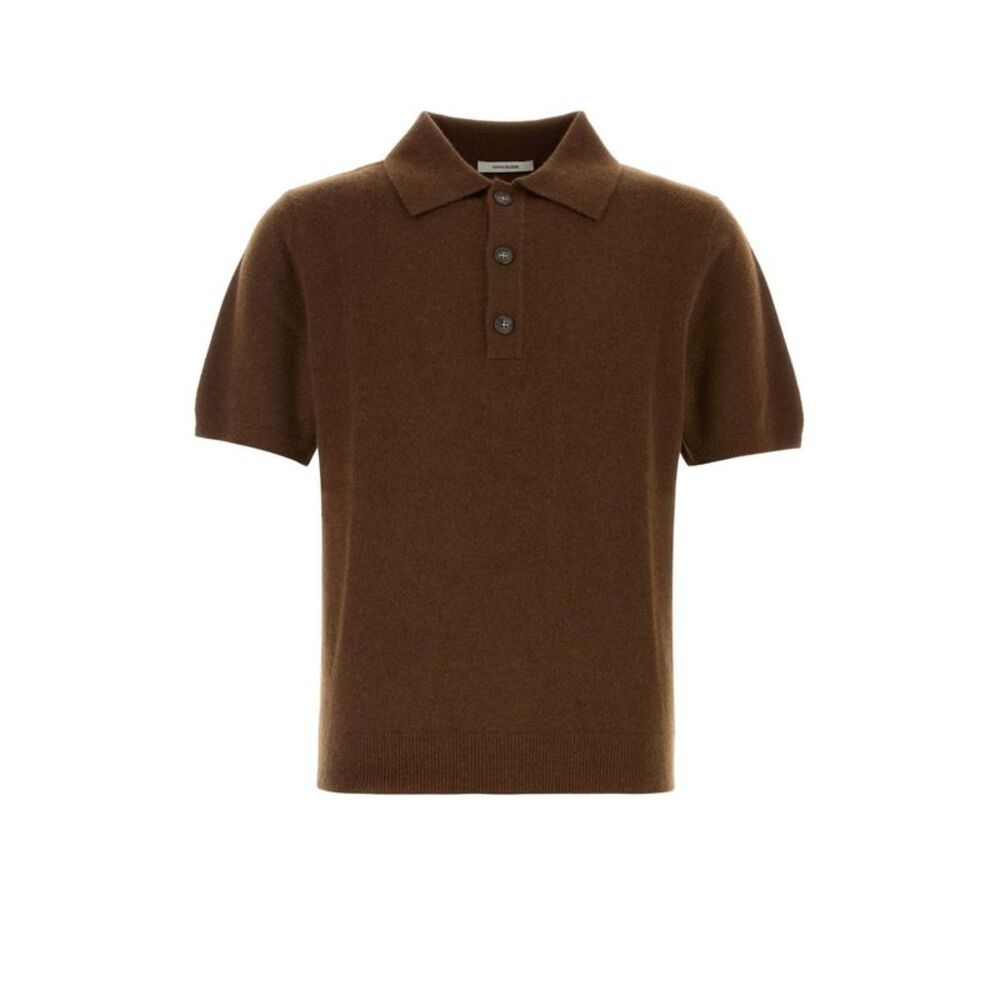 Entire Studios Men Brown Wool Blend Polo Shirt